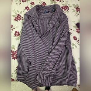 Striped Purple Wrap Top